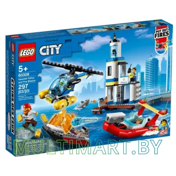 Конструктор LEGO City 60308 Операция береговой полиции и пожарных